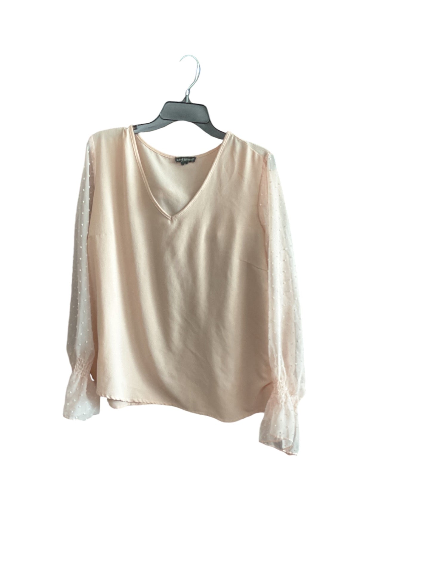 Top Long Sleeve By Lane Bryant In Light Pink, Size: 18