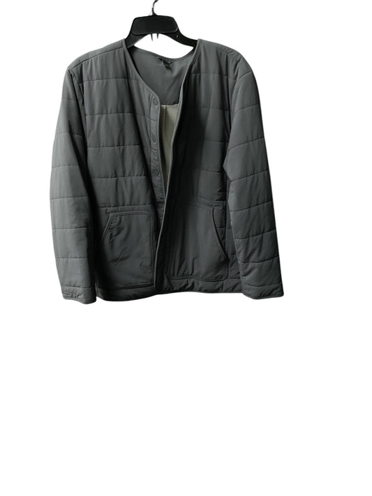 Jacket Puffer & Quilted By Eddie Bauer In Grey, Size: S