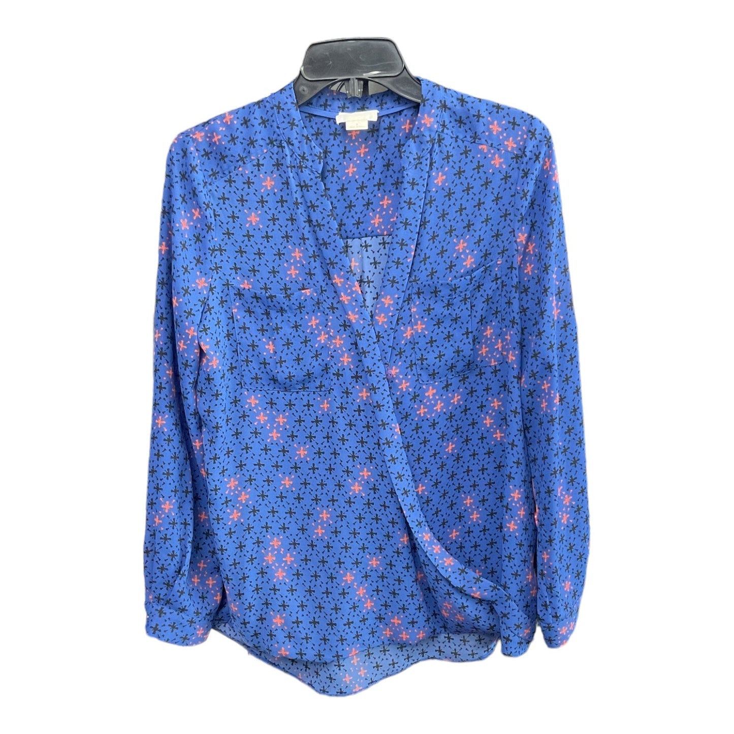 Top Long Sleeve By Maeve In Blue, Size: 2