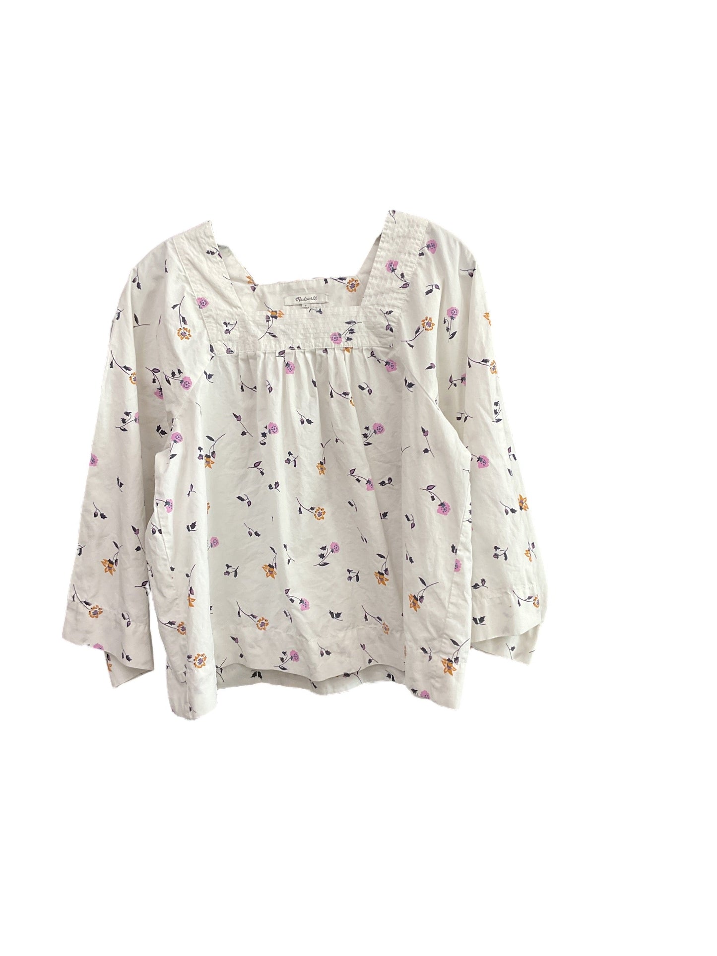 Top Long Sleeve By Madewell In Floral Print, Size: S