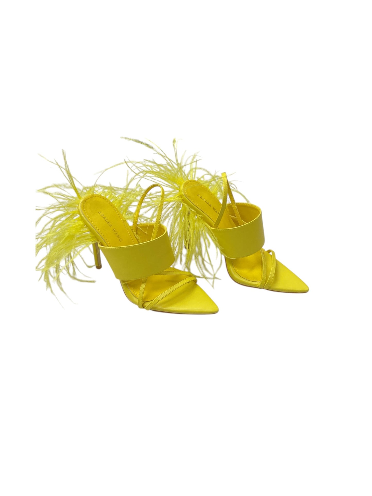 Sandals Heels Stiletto By Azalea Wang  In Yellow, Size: 6