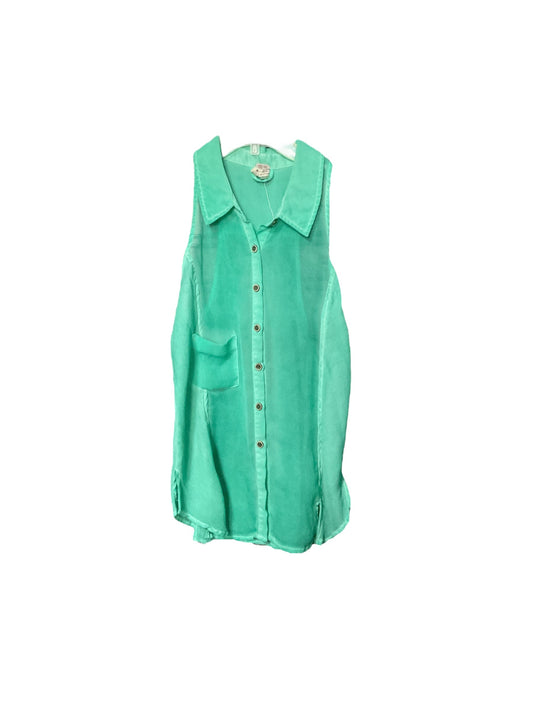 Green Top Sleeveless Free People, Size Xs