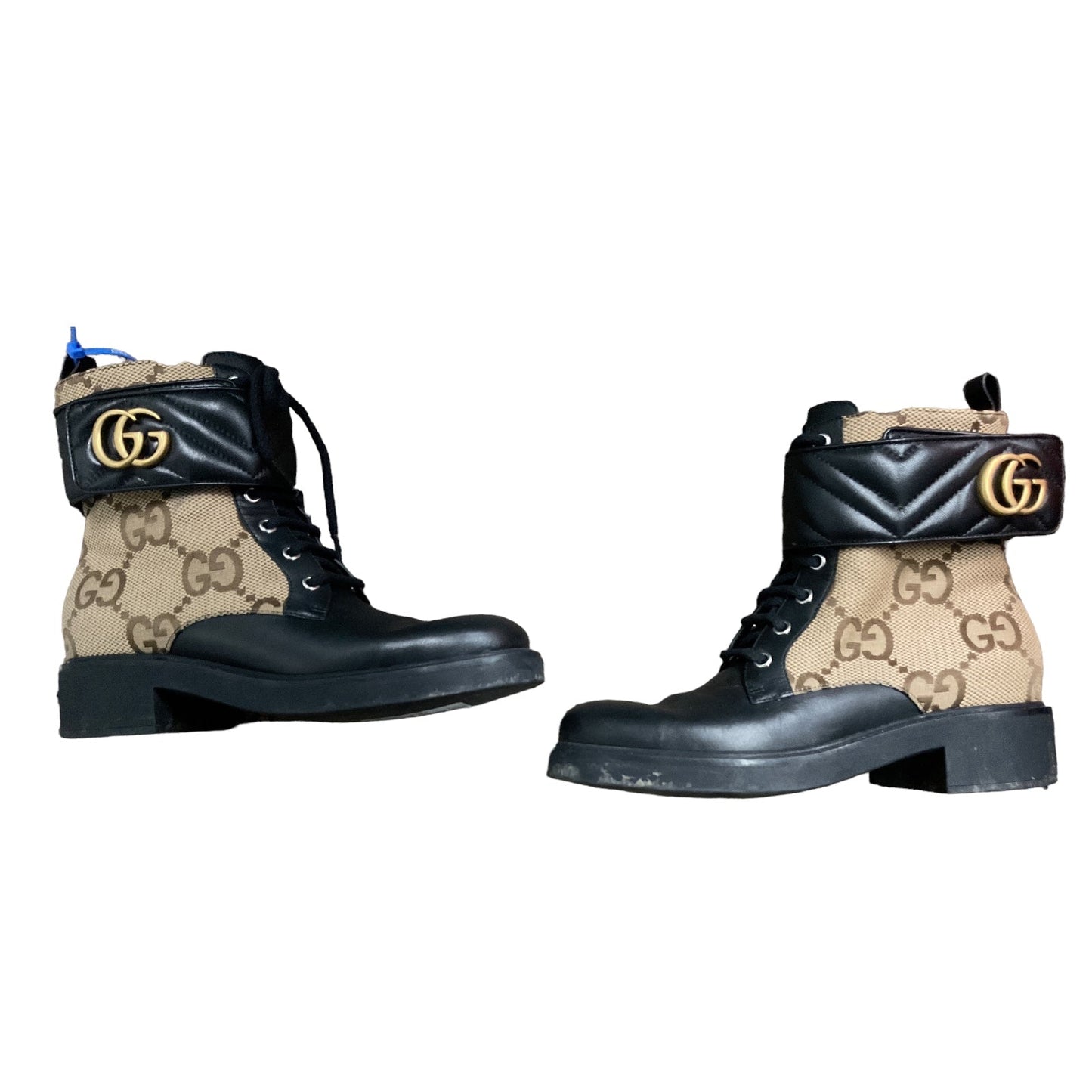 Brown Boots Luxury Designer Gucci, Size 9