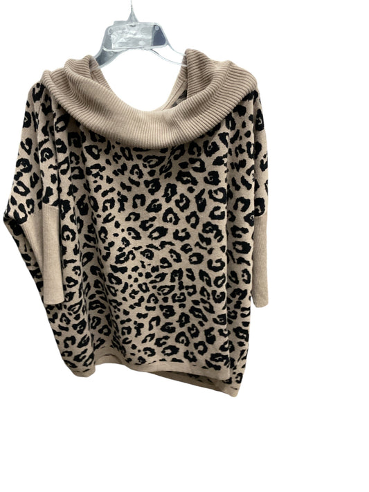 Sweater By Apt 9 In Leopard Print, Size: L