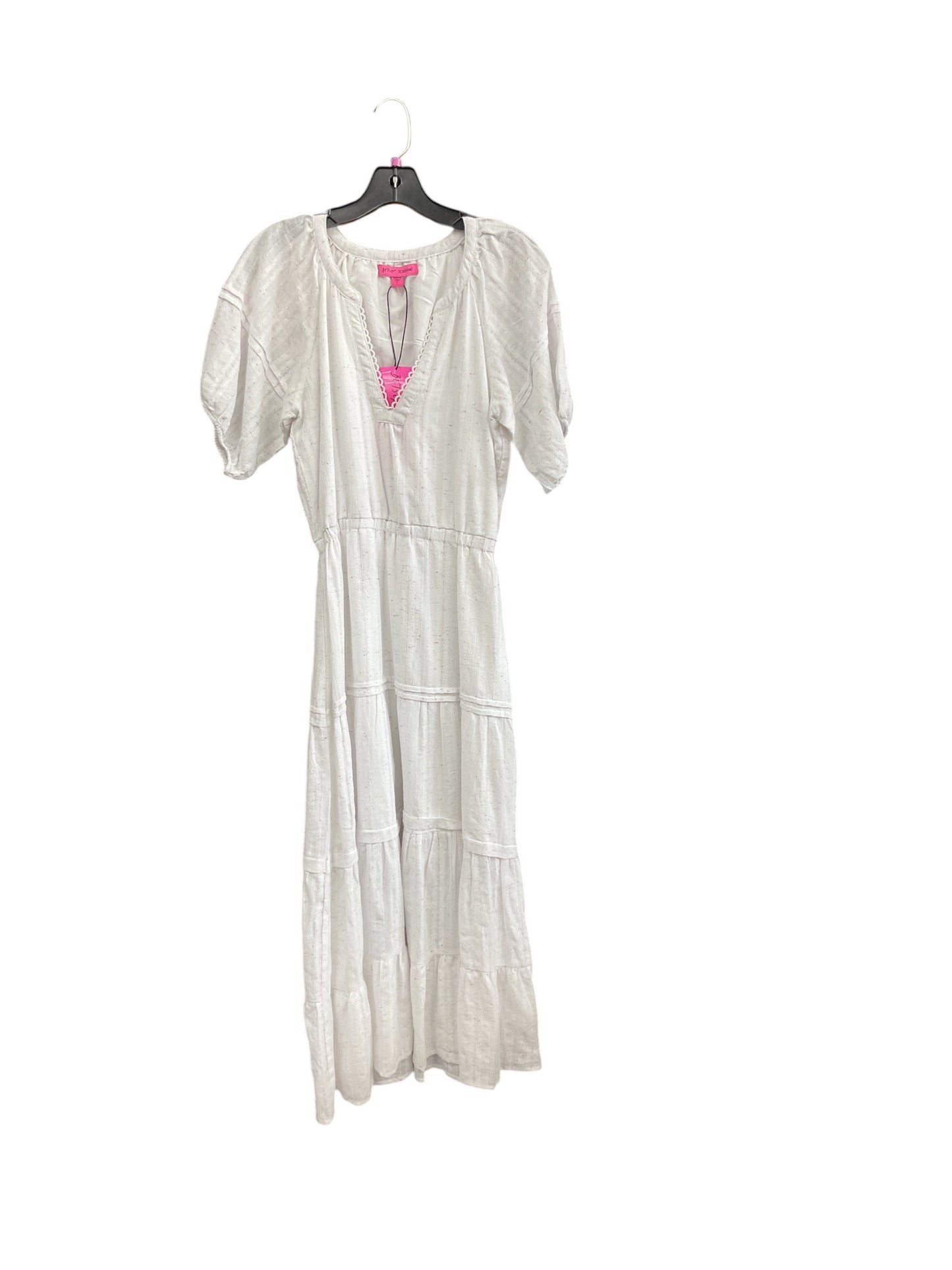 Dress Casual Midi By Betsey Johnson In White, Size: S