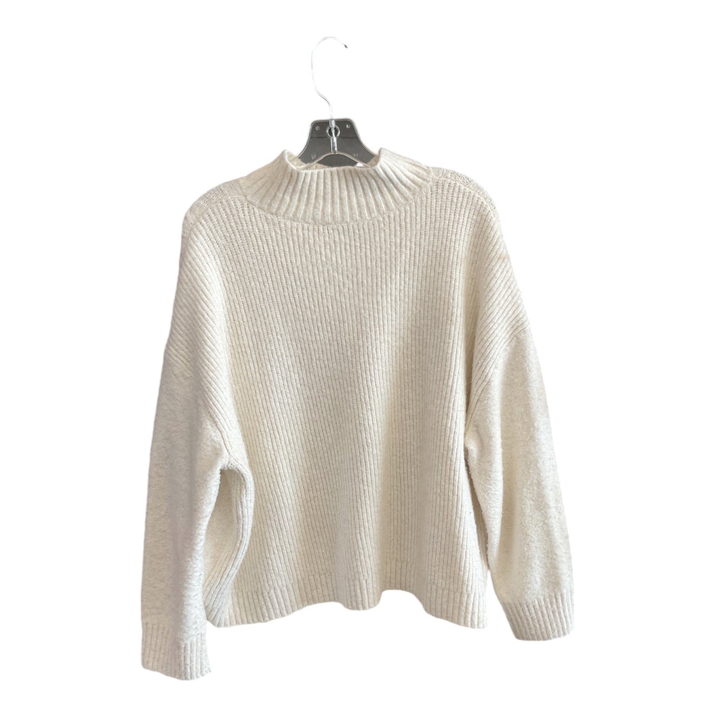 Sweater By Loft In White, Size: L