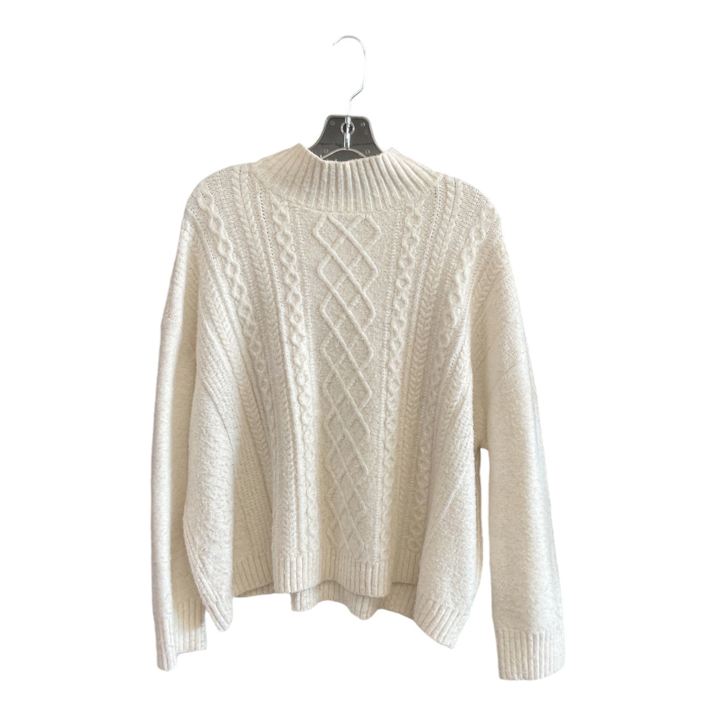 Sweater By Loft In White, Size: L