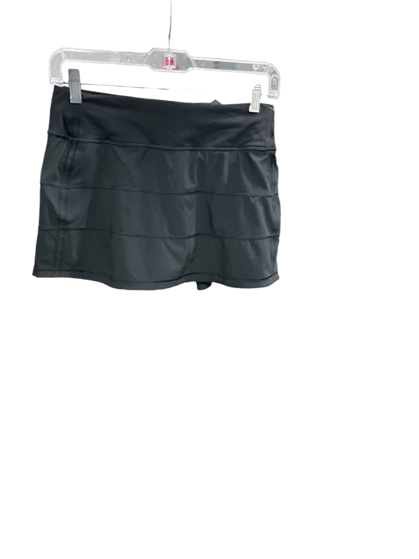 Athletic Skirt By Lululemon In Black, Size: 4