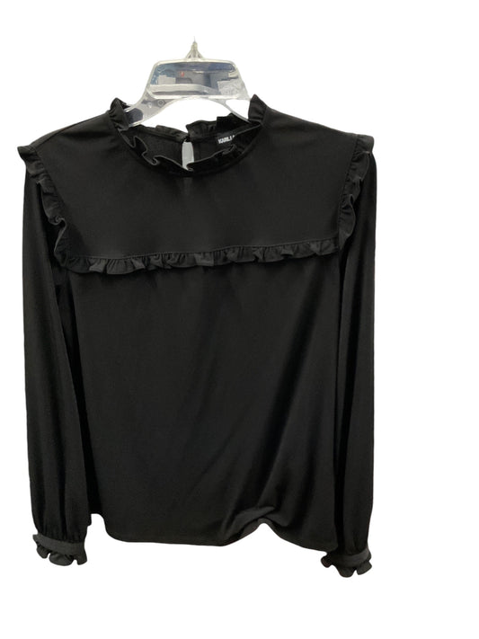 Top Long Sleeve By Karl Lagerfeld In Black, Size: S