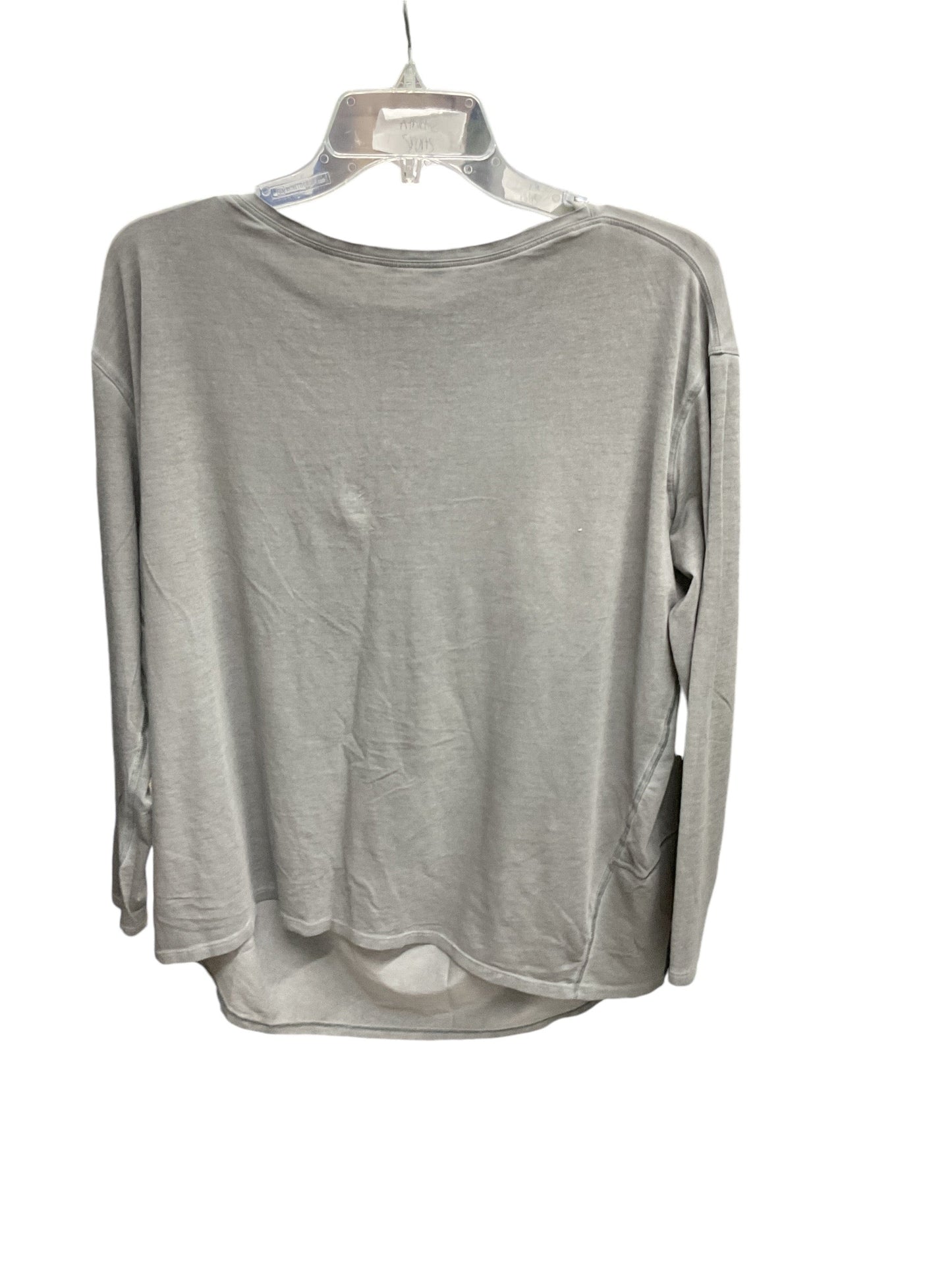 Athletic Top Long Sleeve Crewneck By Lululemon In Grey, Size: M