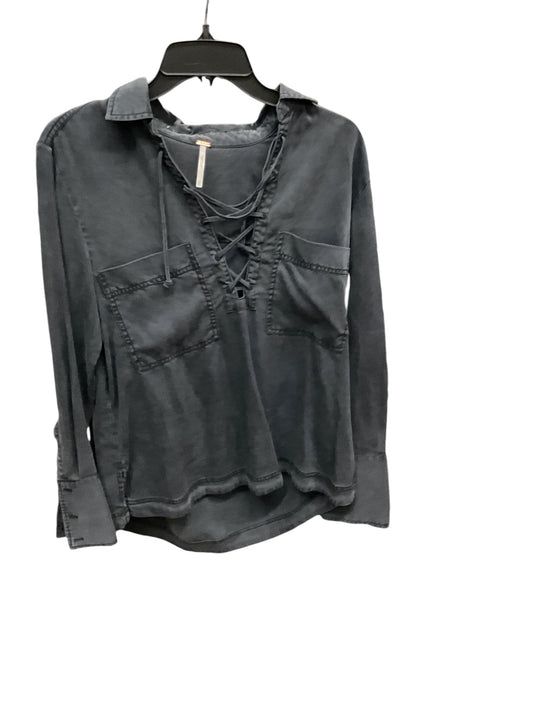 Top Long Sleeve By Free People In Grey, Size: Xs