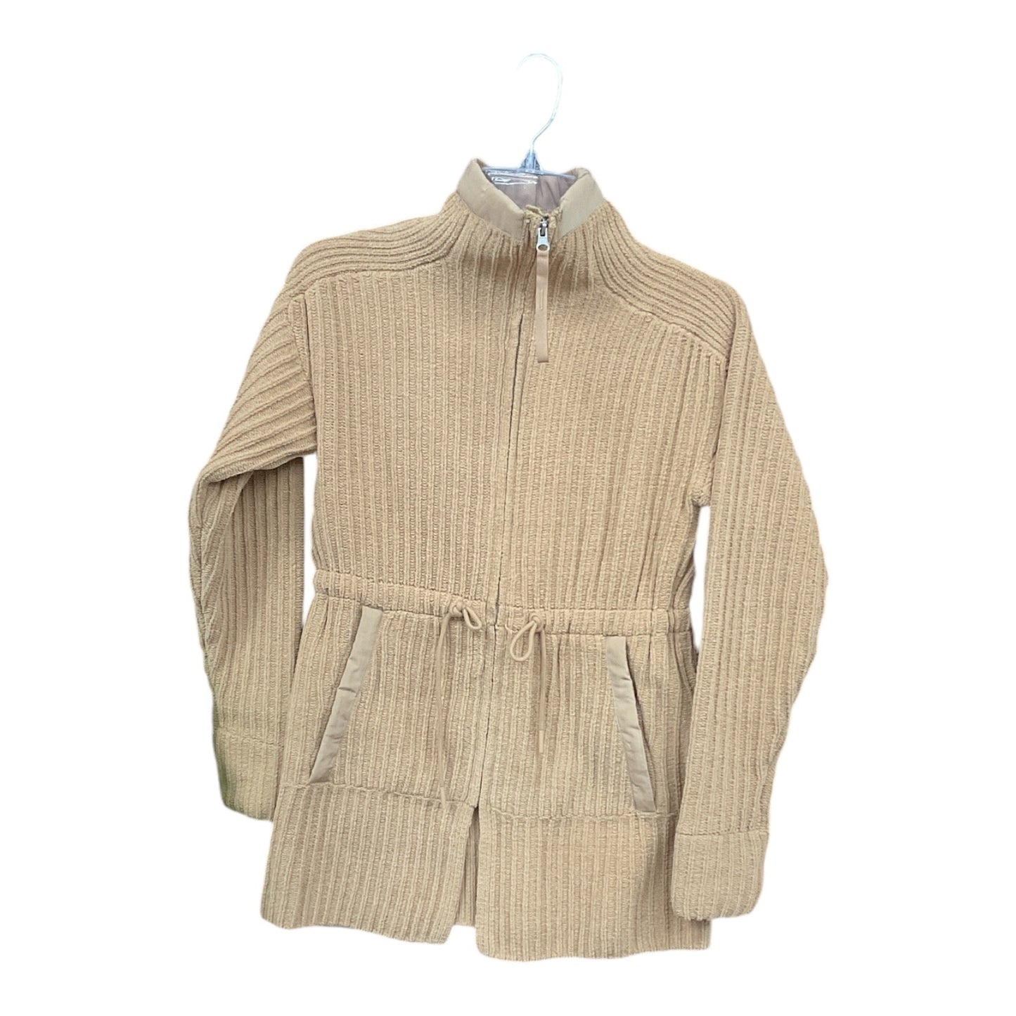 Sweater Cardigan By Flx In Tan, Size: Xs