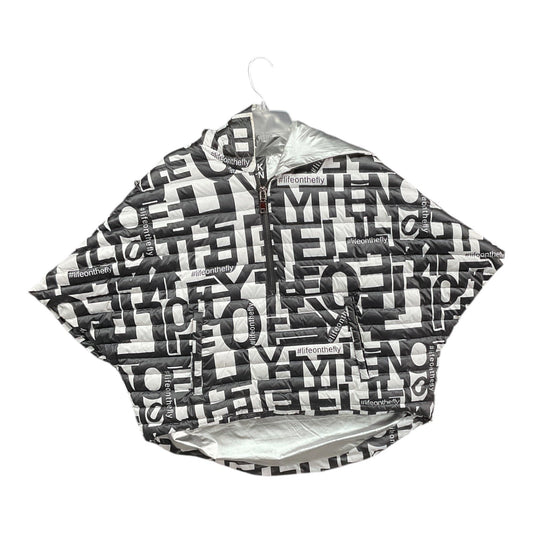 Jacket Puffer & Quilted By Think Royln In Black & White, Size: Xs