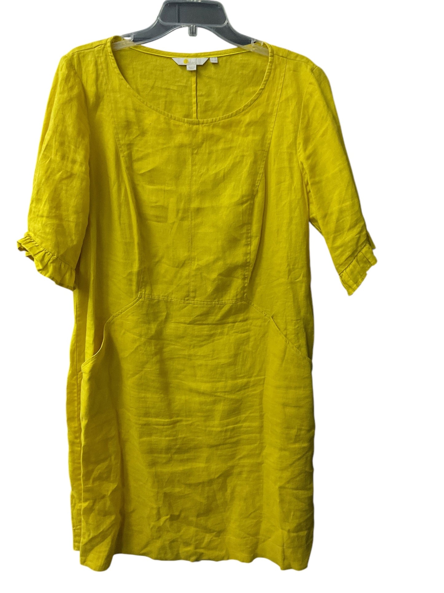 Dress Casual Short By Boden In Yellow, Size: 16