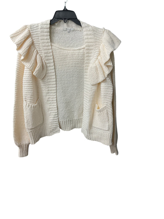 Sweater Cardigan By Madewell In Ivory, Size: M