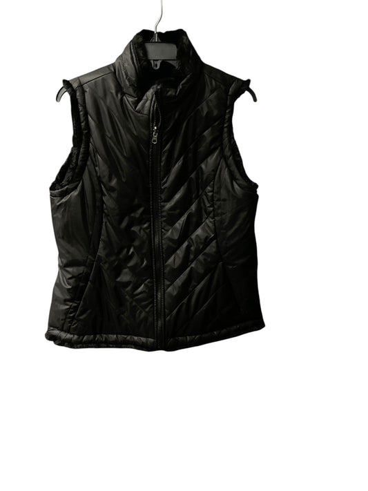 Vest Faux Fur & Sherpa By Clothes Mentor In Black, Size: L