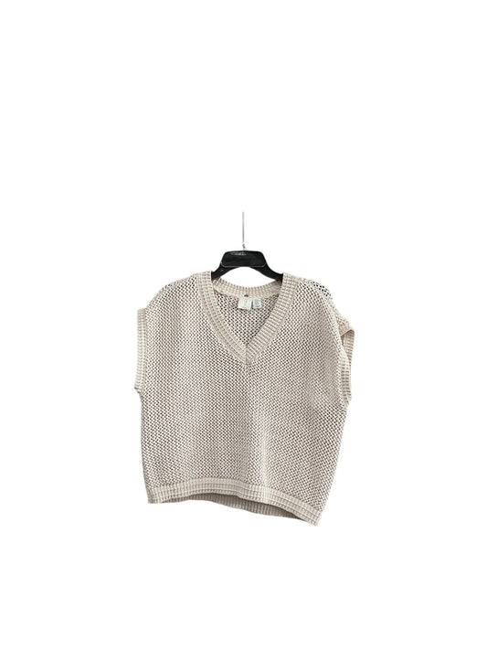 Vest Sweater By Joie In Cream, Size: Xl