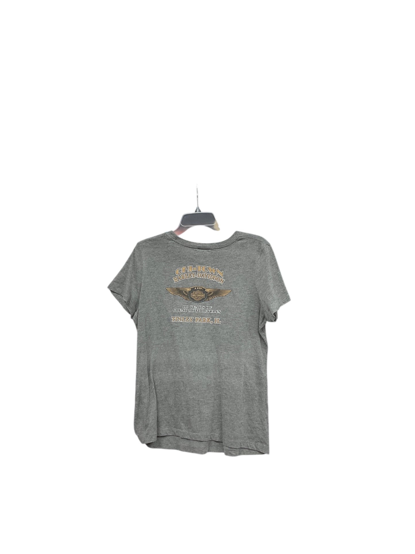 Top Short Sleeve Basic By Harley Davidson In Grey, Size: Xl