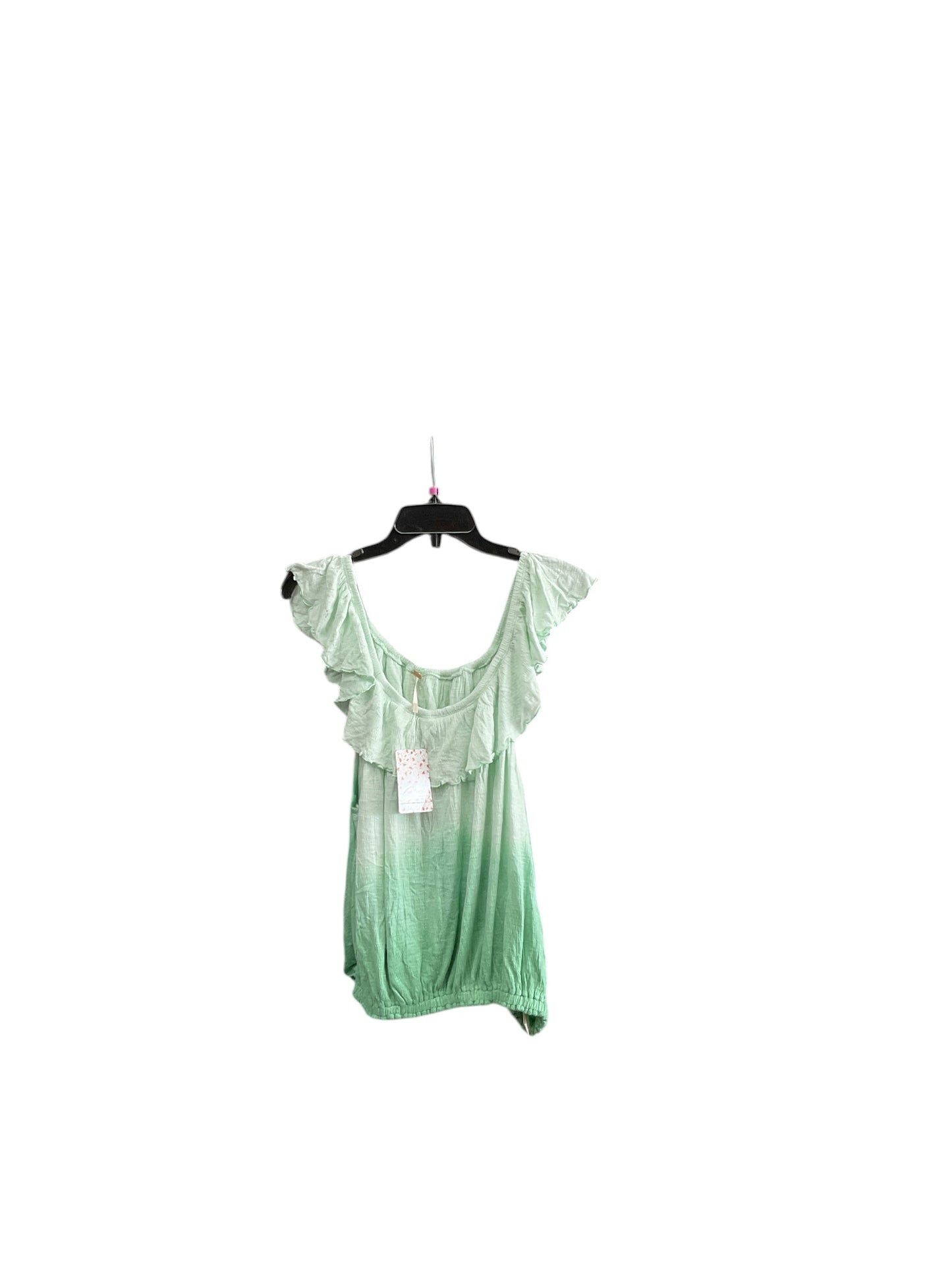 Top Sleeveless By Free People In Green, Size: M