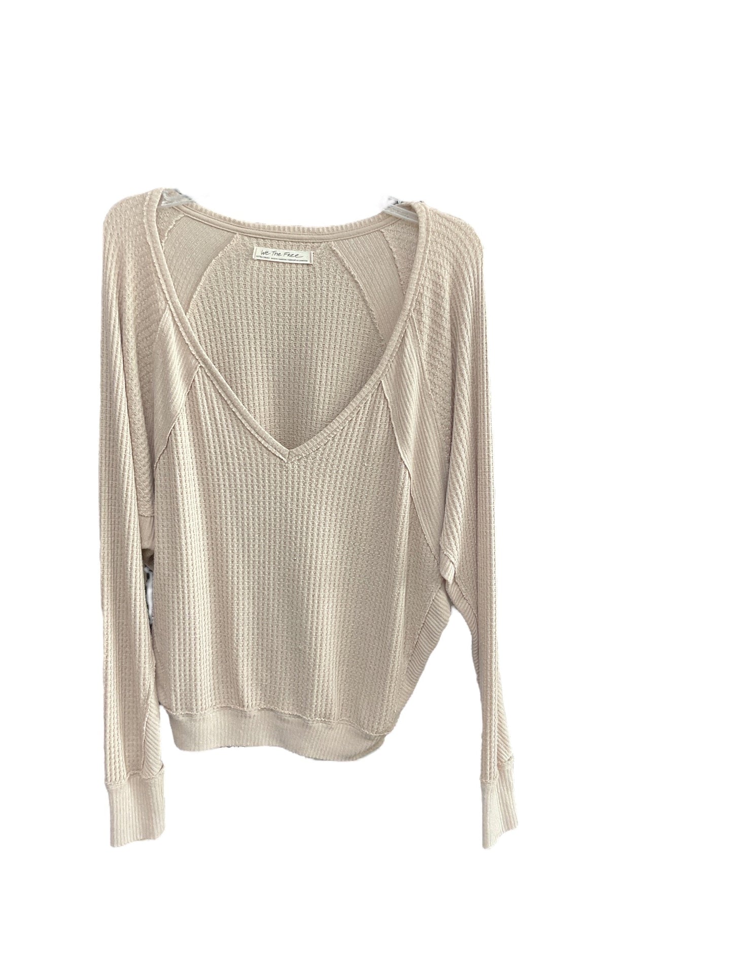 Top Long Sleeve By We The Free In Beige, Size: Xs