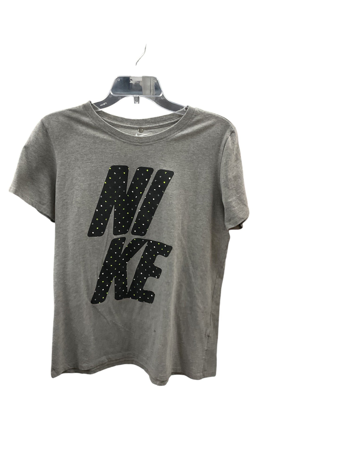 Athletic Top Short Sleeve By Nike Apparel In Grey, Size: Xl