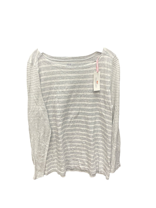 Top Long Sleeve Basic By Vineyard Vines In Striped Pattern, Size: L