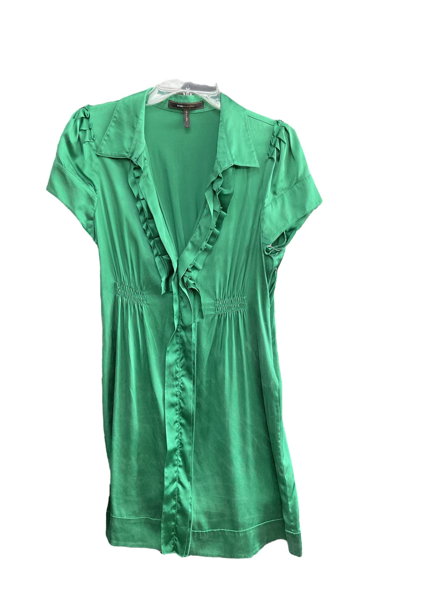 Dress Casual Short By Bcbgmaxazria In Green, Size: L