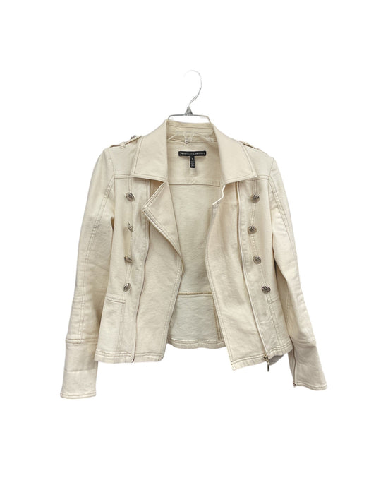 Jacket Denim By White House Black Market In Cream, Size: 2