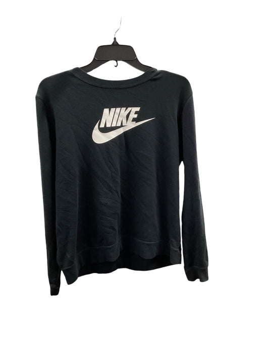 Athletic Sweatshirt Crewneck By Nike Apparel In Black, Size: M