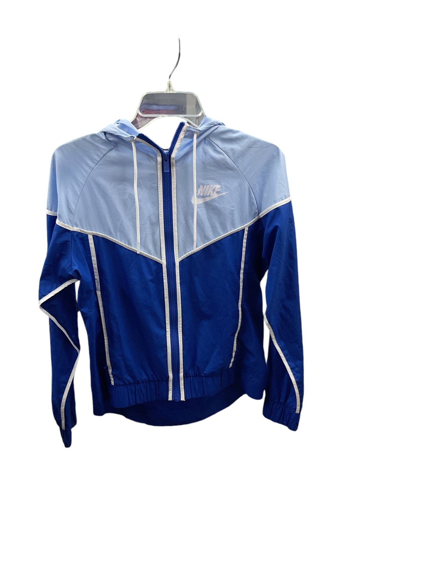 Athletic Jacket By Nike Apparel In Blue, Size: Xs