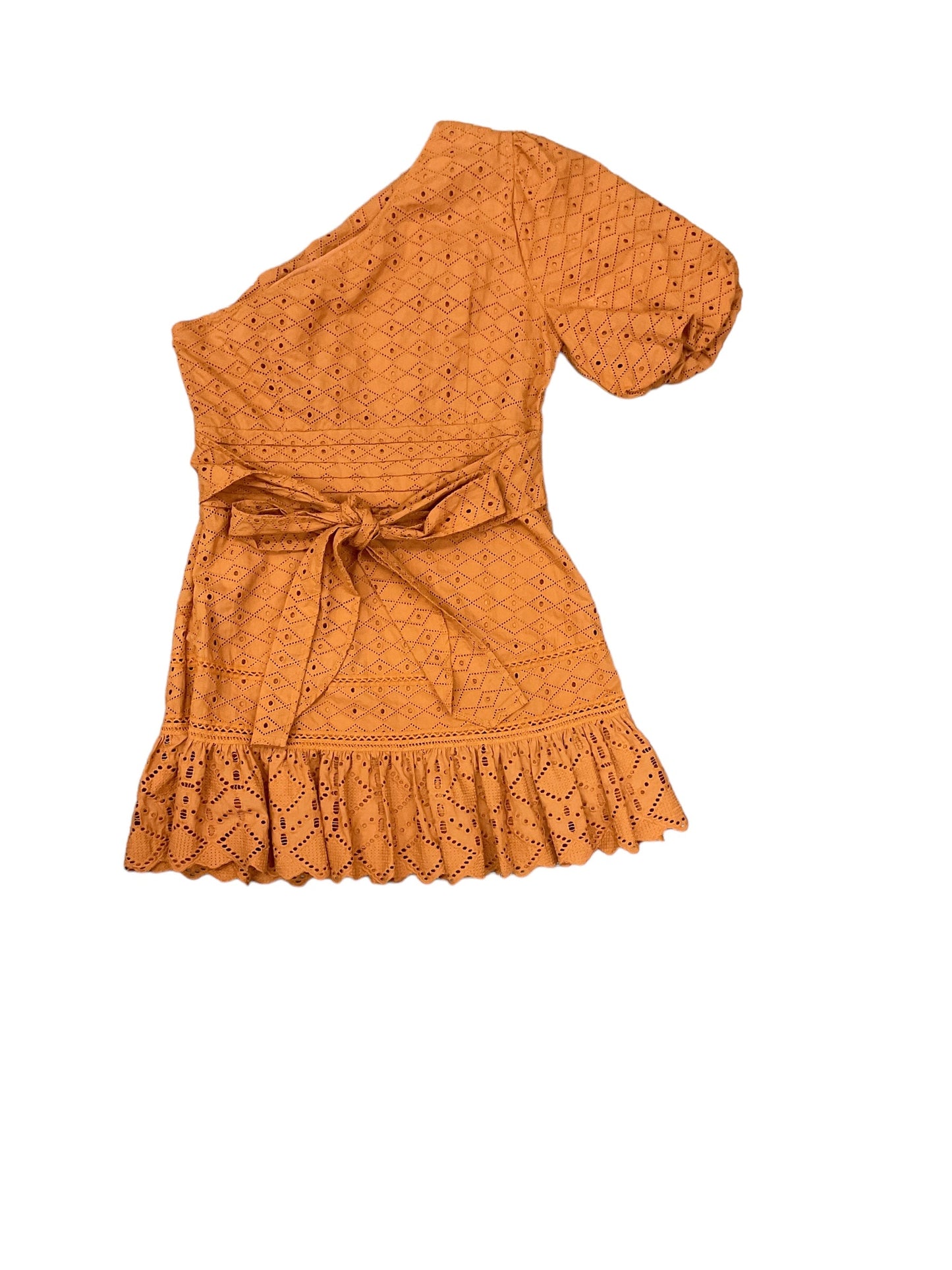 Orange Dress Casual Short Cmb, Size L