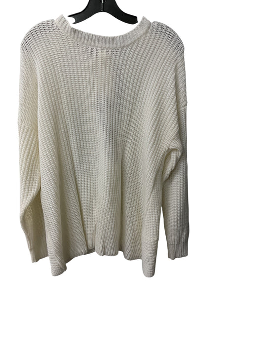 Sweater By Cme In White, Size: 3x