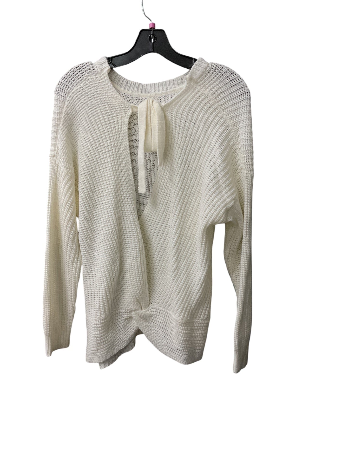 Sweater By Cme In White, Size: 3x