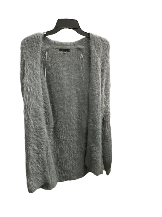 Sweater Cardigan By Love Tree In Grey, Size: S