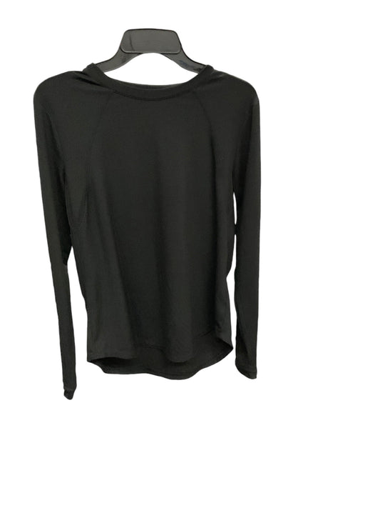 Athletic Top Long Sleeve Crewneck By Spyder In Black, Size: Xl