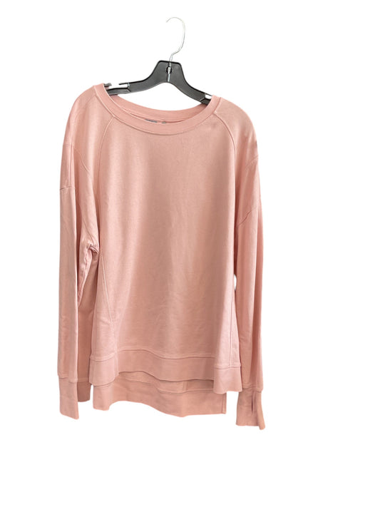 Athletic Top Long Sleeve Crewneck By Sweaty Betty In Pink, Size: Xl