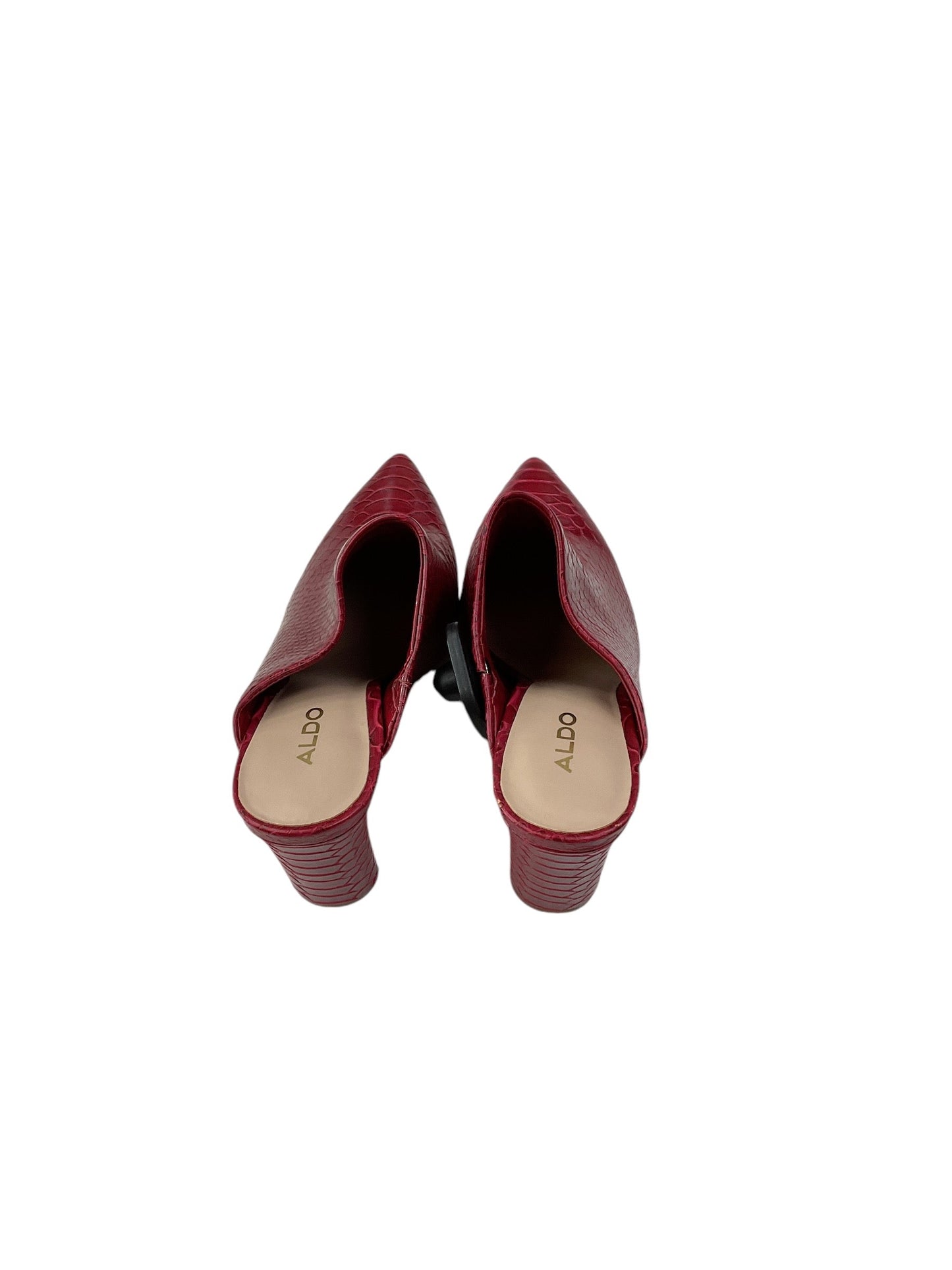 Shoes Heels Block By Aldo In Red, Size: 6.5