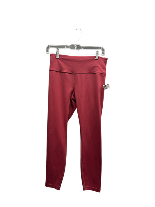 Athletic Leggings By Athleta In Red, Size: M