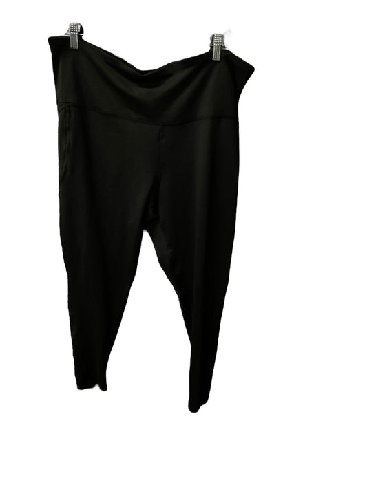 Athletic Leggings By Adrienne Vittadini In Black, Size: 26