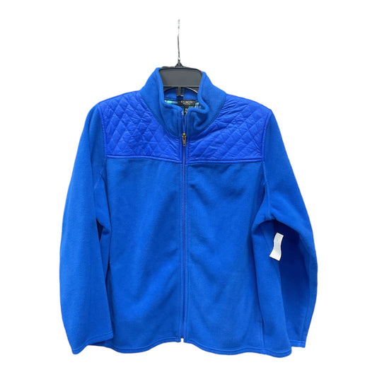 Jacket Fleece By Talbots In Blue, Size: 1x