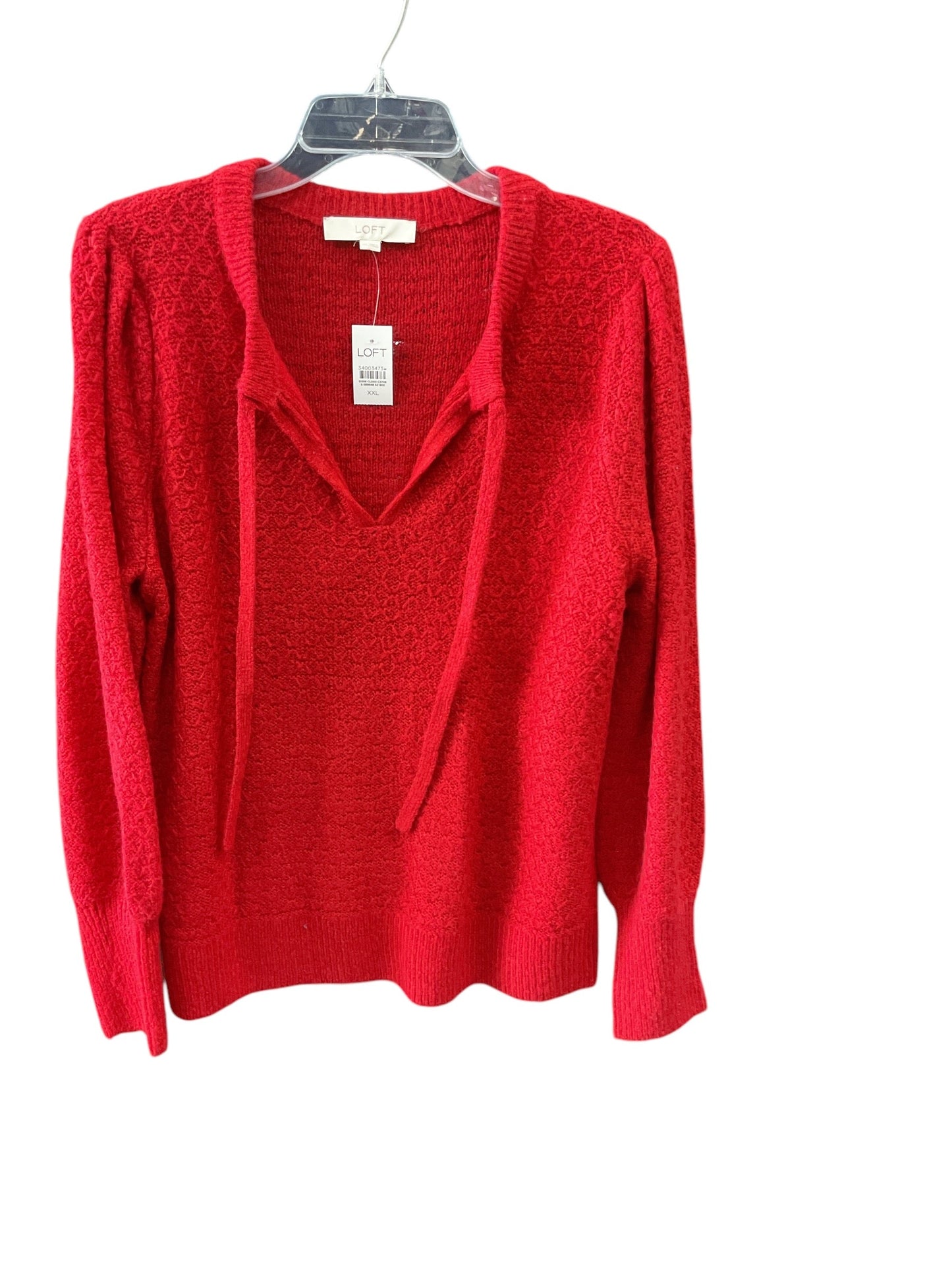 Sweater By Loft In Red, Size: 2x