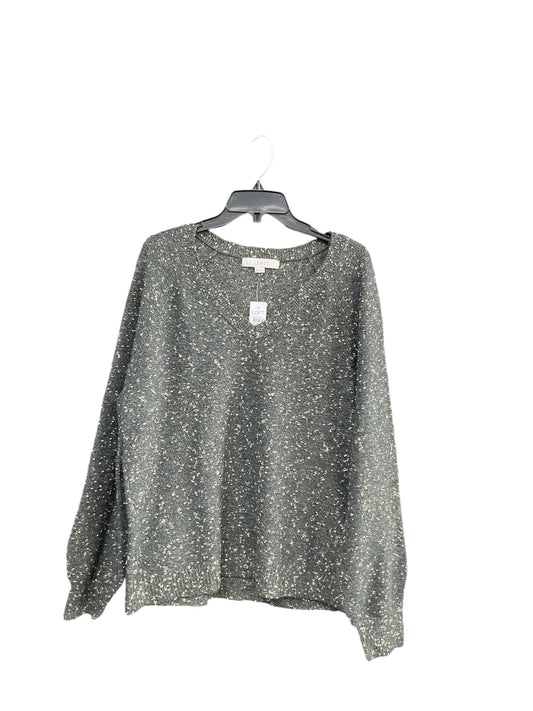 Sweater By Loft In Grey, Size: 2x