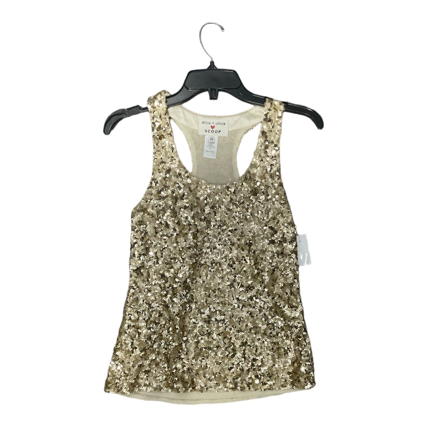 Tank Top By Alice + Olivia In Gold, Size: Xs