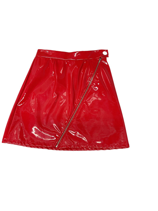 Skirt Midi By Urban Outfitters In Red, Size: Petite   S