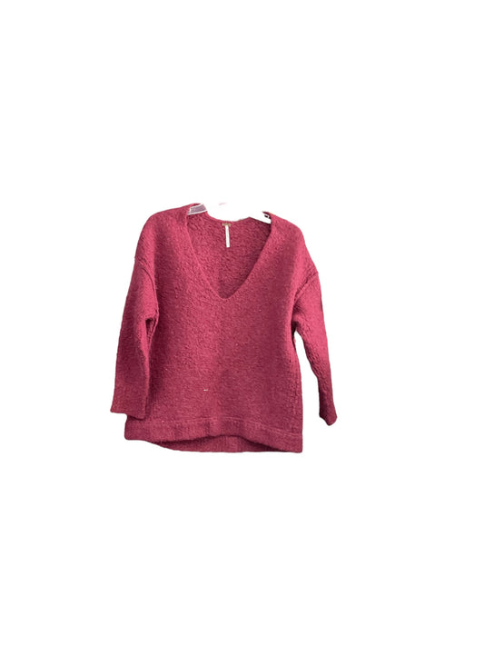 Sweater By Free People In Red, Size: Petite   S