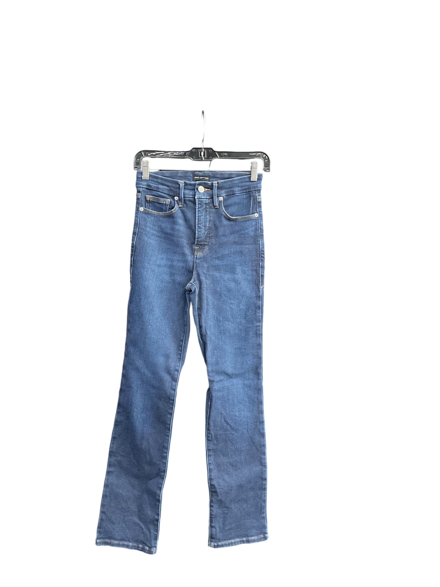 Jeans Skinny By Good American In Blue Denim, Size: 0