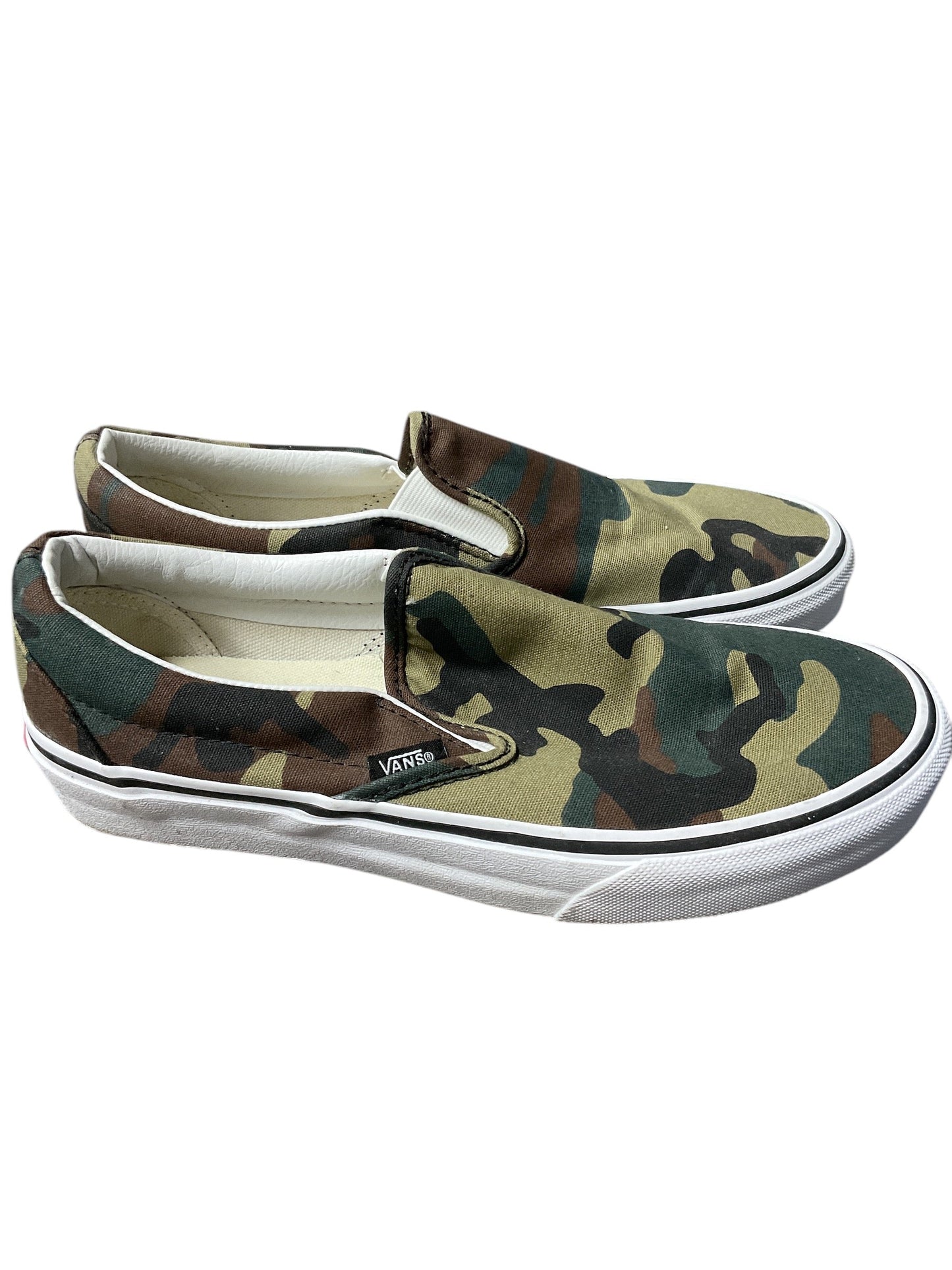 Shoes Sneakers By Vans In Camouflage Print, Size: 8