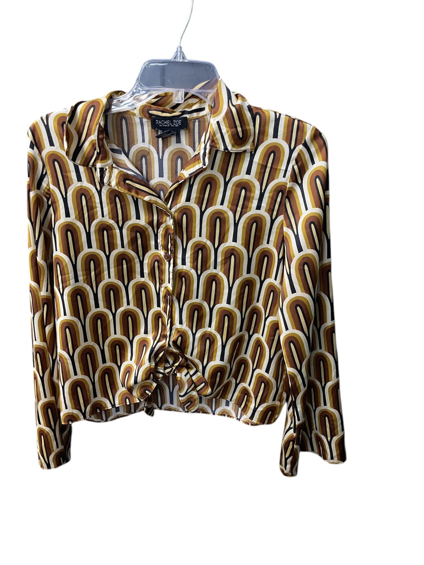 Top Long Sleeve By Rachel Zoe In Brown, Size: M