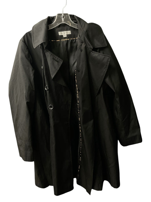 Coat Peacoat By Via Spiga In Black, Size: 1x