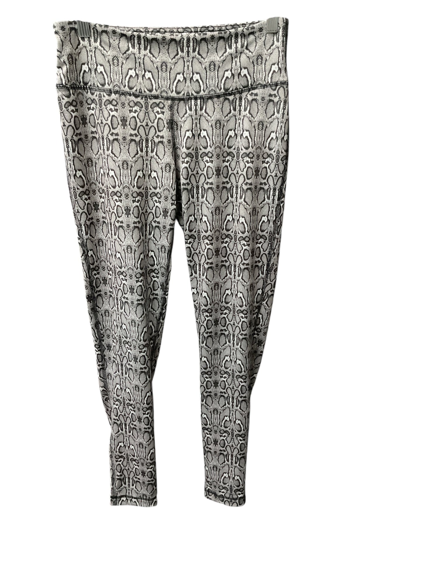 Athletic Leggings By 90 Degrees By Reflex In Snakeskin Print, Size: S